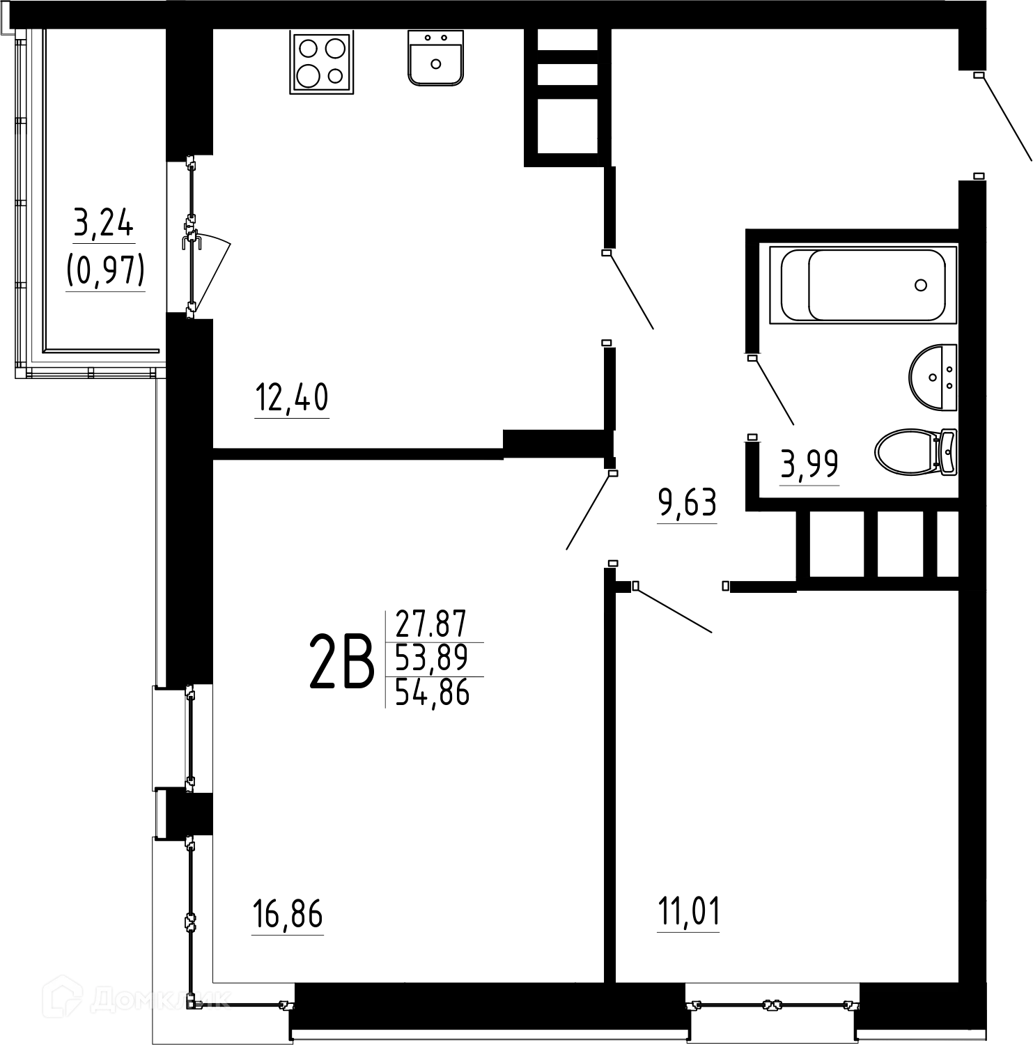 Фото квартиры в ЖК Притяжение