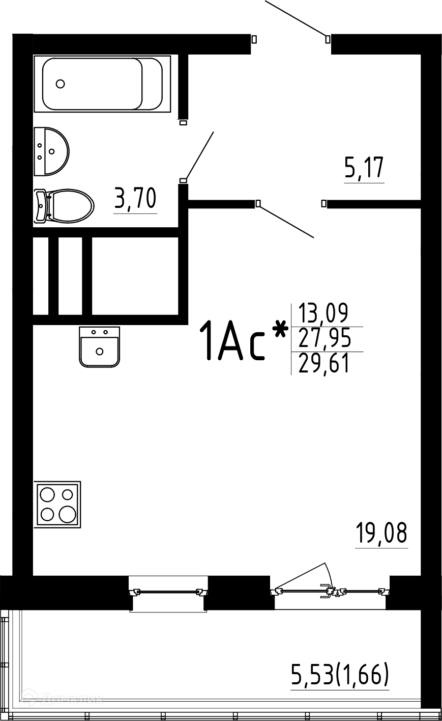 Фото квартиры в ЖК Притяжение