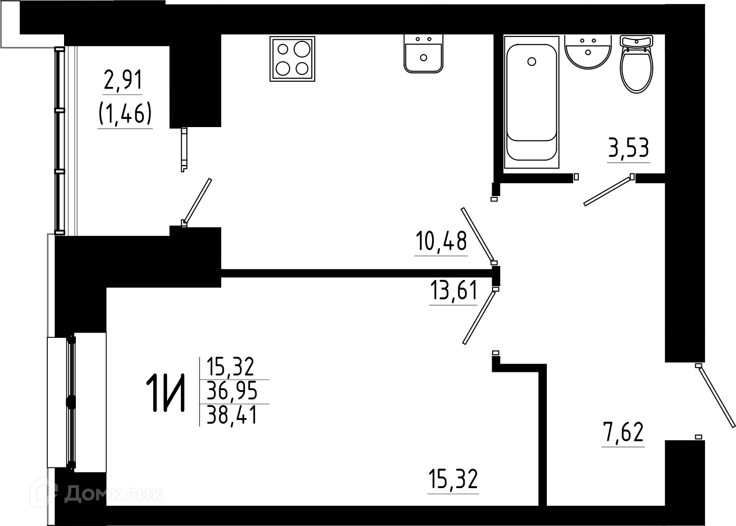 Фото квартиры в ЖК Притяжение