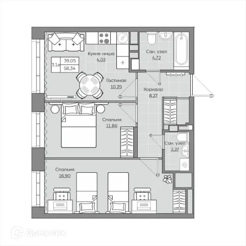 Фото квартиры в ЖК Станция Спортивная
