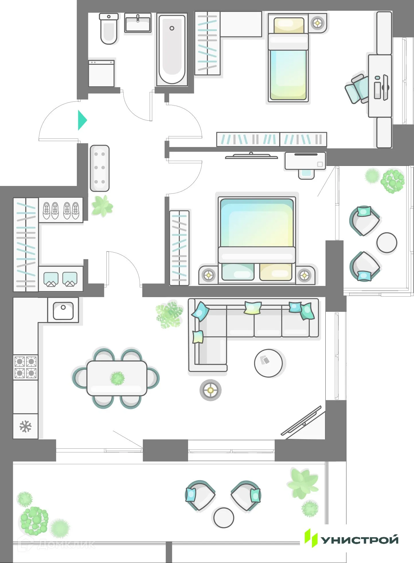 Фото квартиры в ЖК Лето