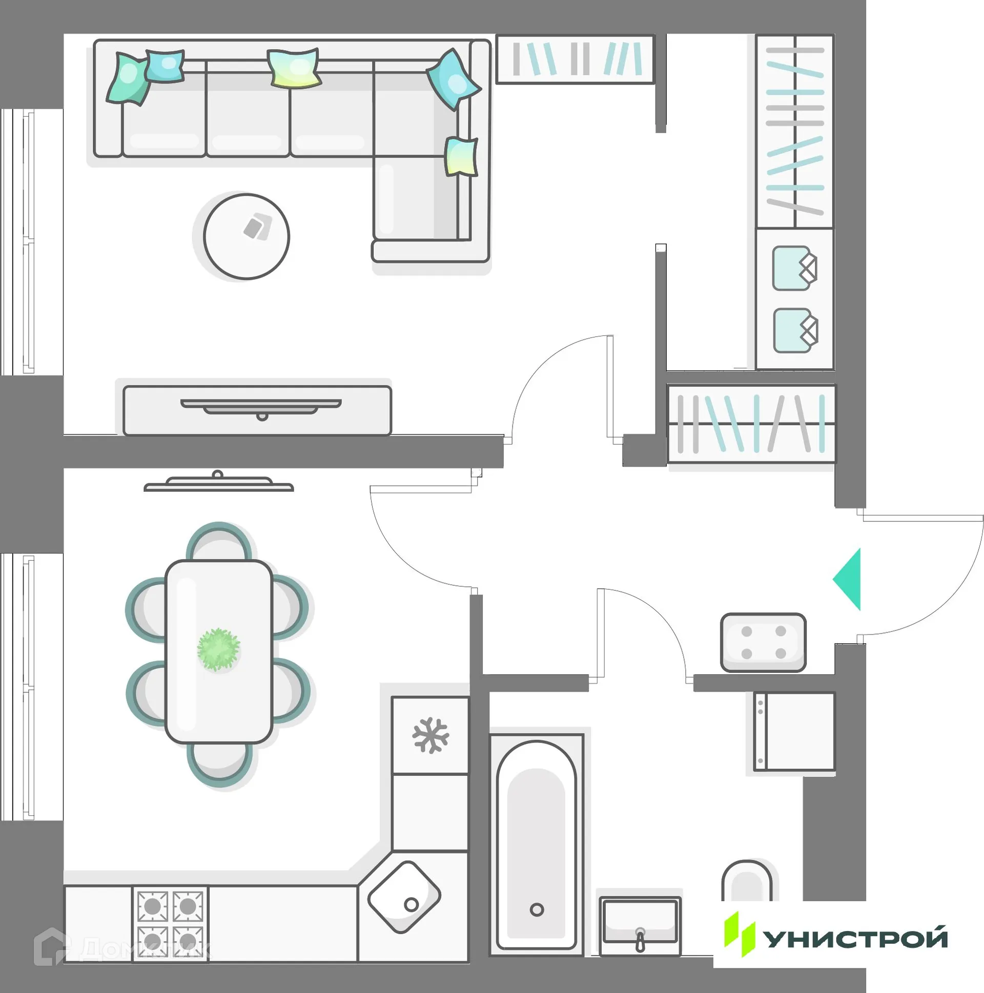 Фото квартиры в ЖК Лето