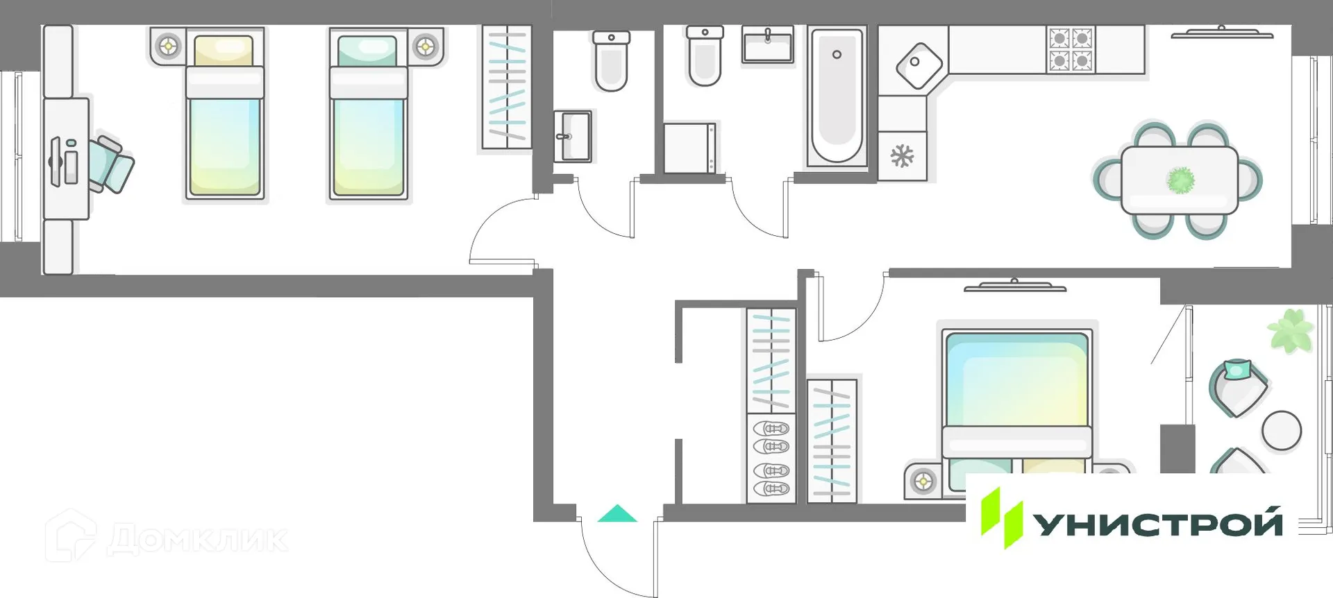 Фото квартиры в ЖК Лето