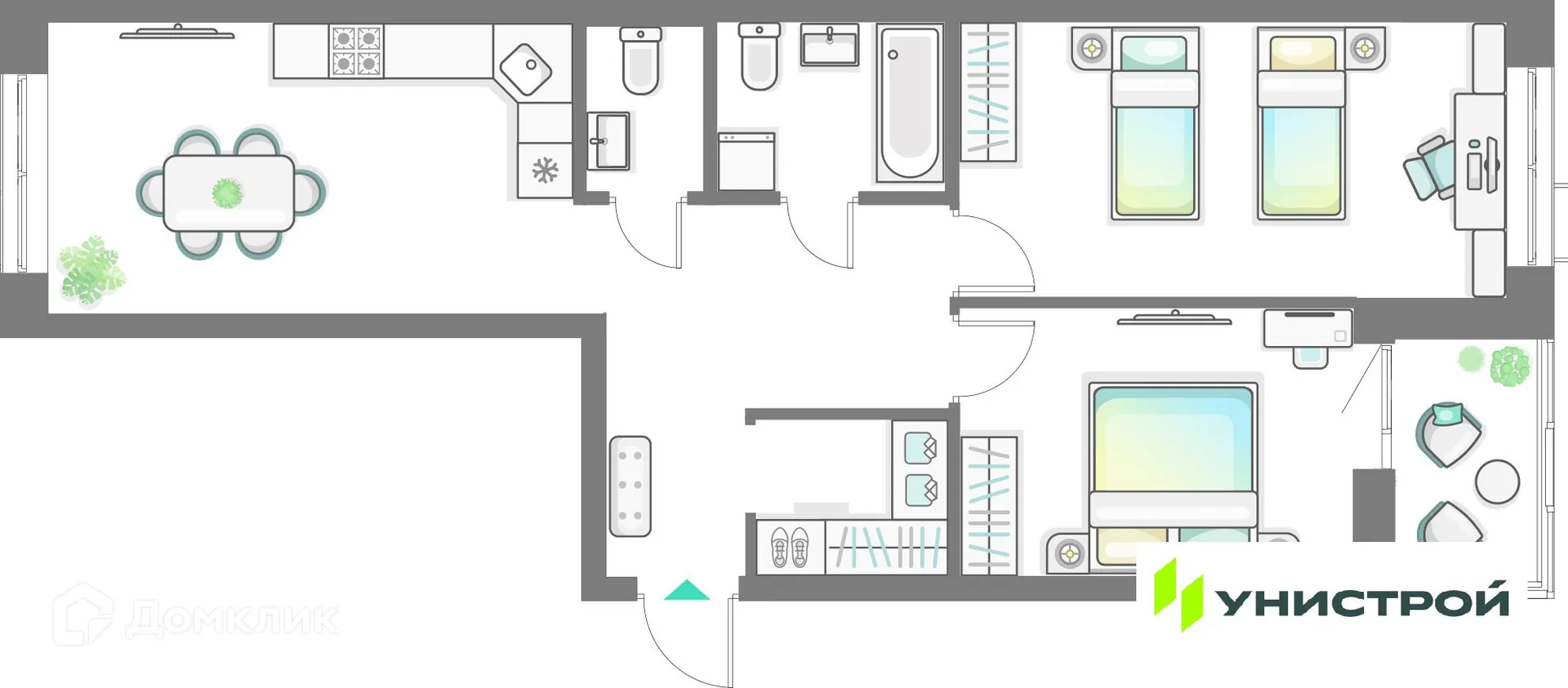 Фото квартиры в ЖК Лето