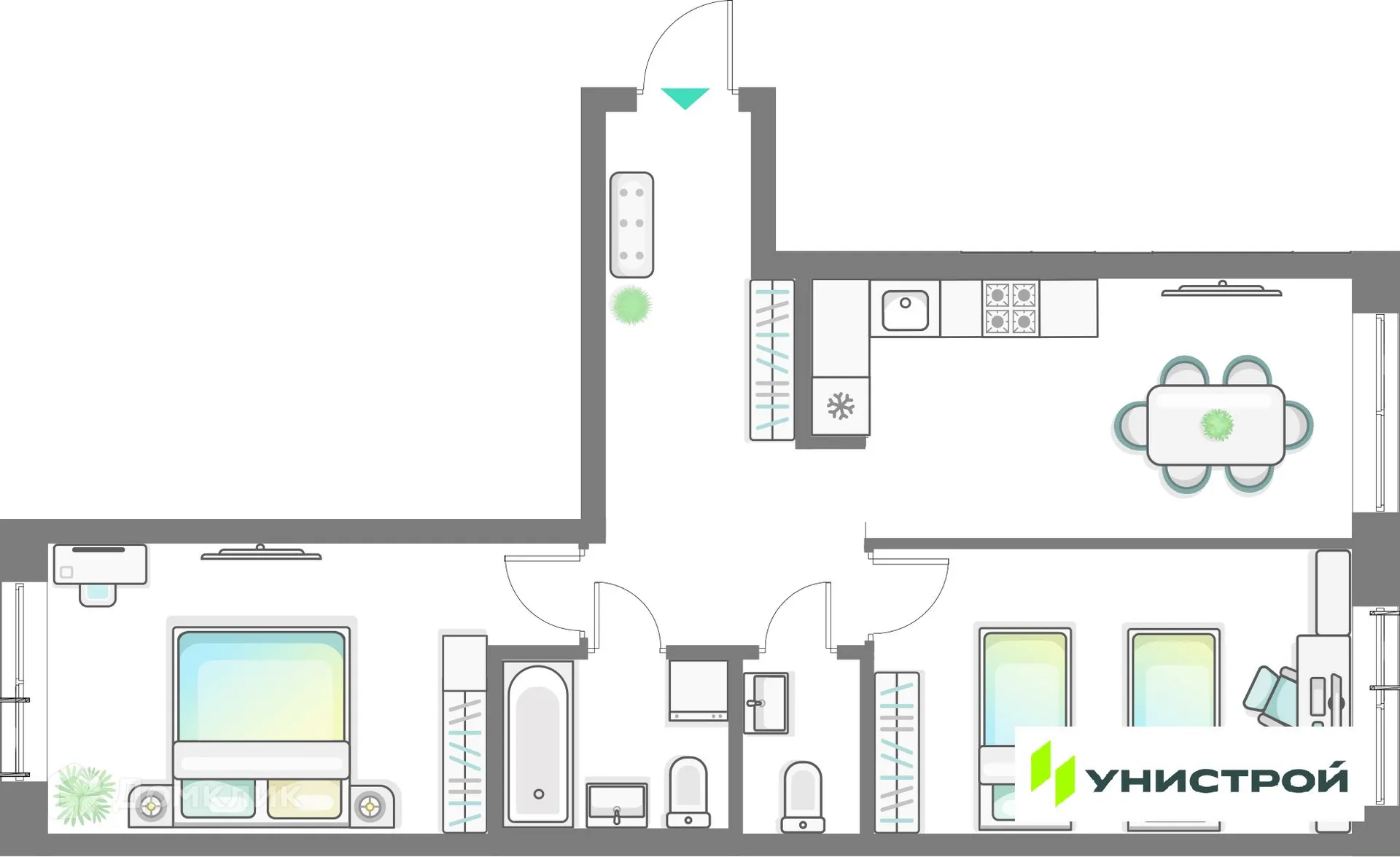 Фото квартиры в ЖК Лето