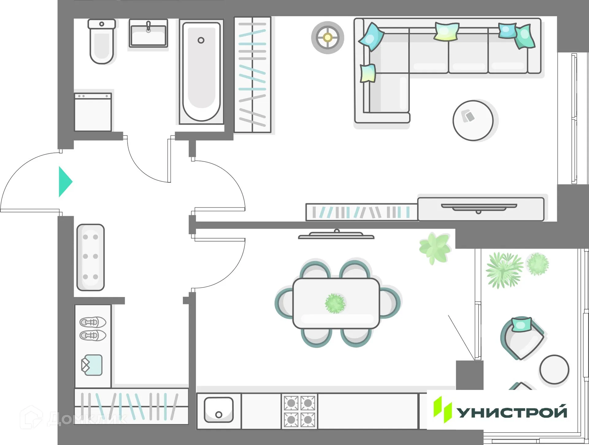 Фото квартиры в ЖК Лето