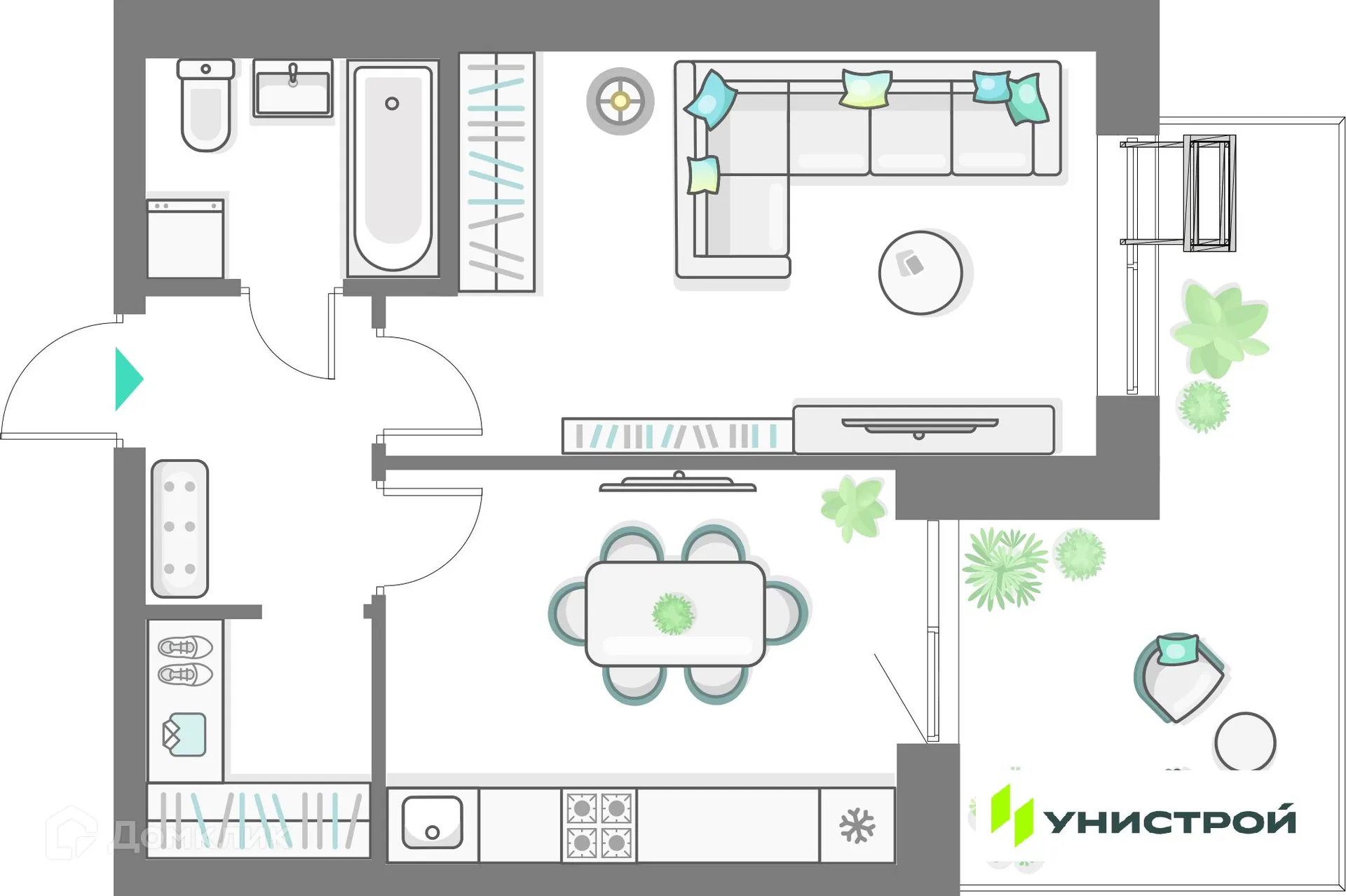 Фото квартиры в ЖК Лето