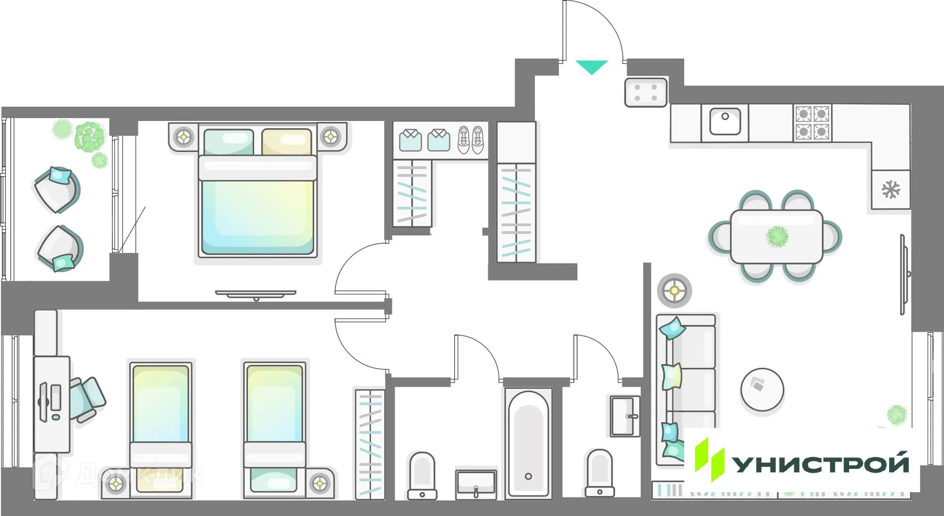 Фото квартиры в ЖК Лето