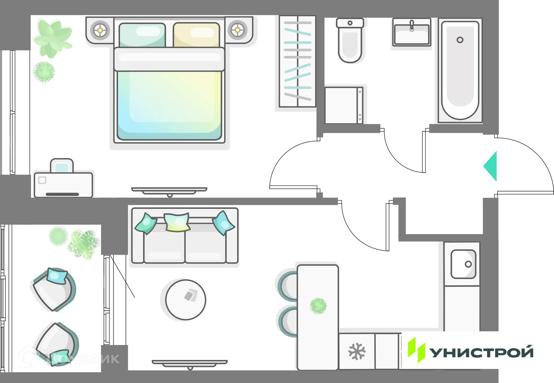 Фото квартиры в ЖК Лето