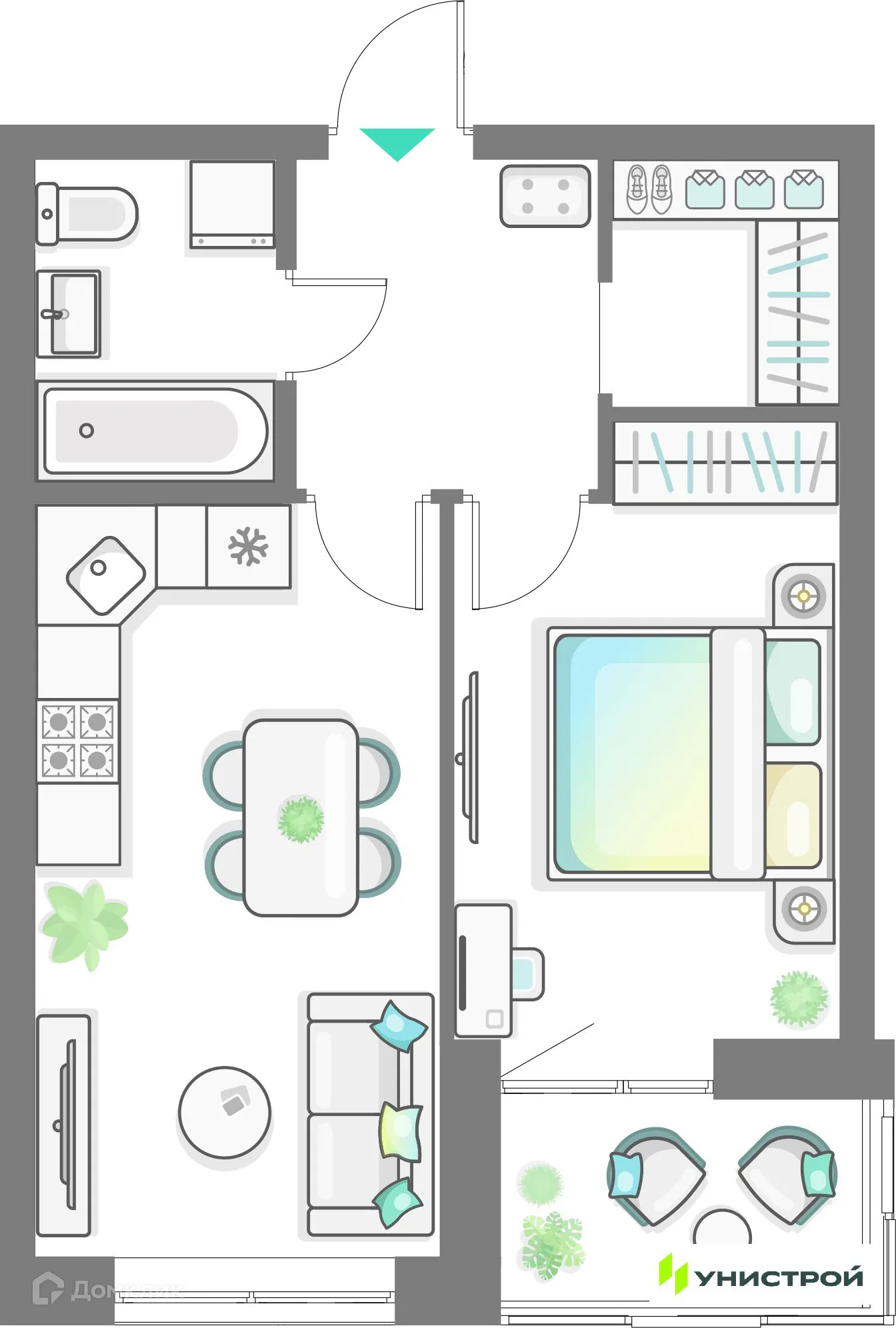 Фото квартиры в ЖК Лето