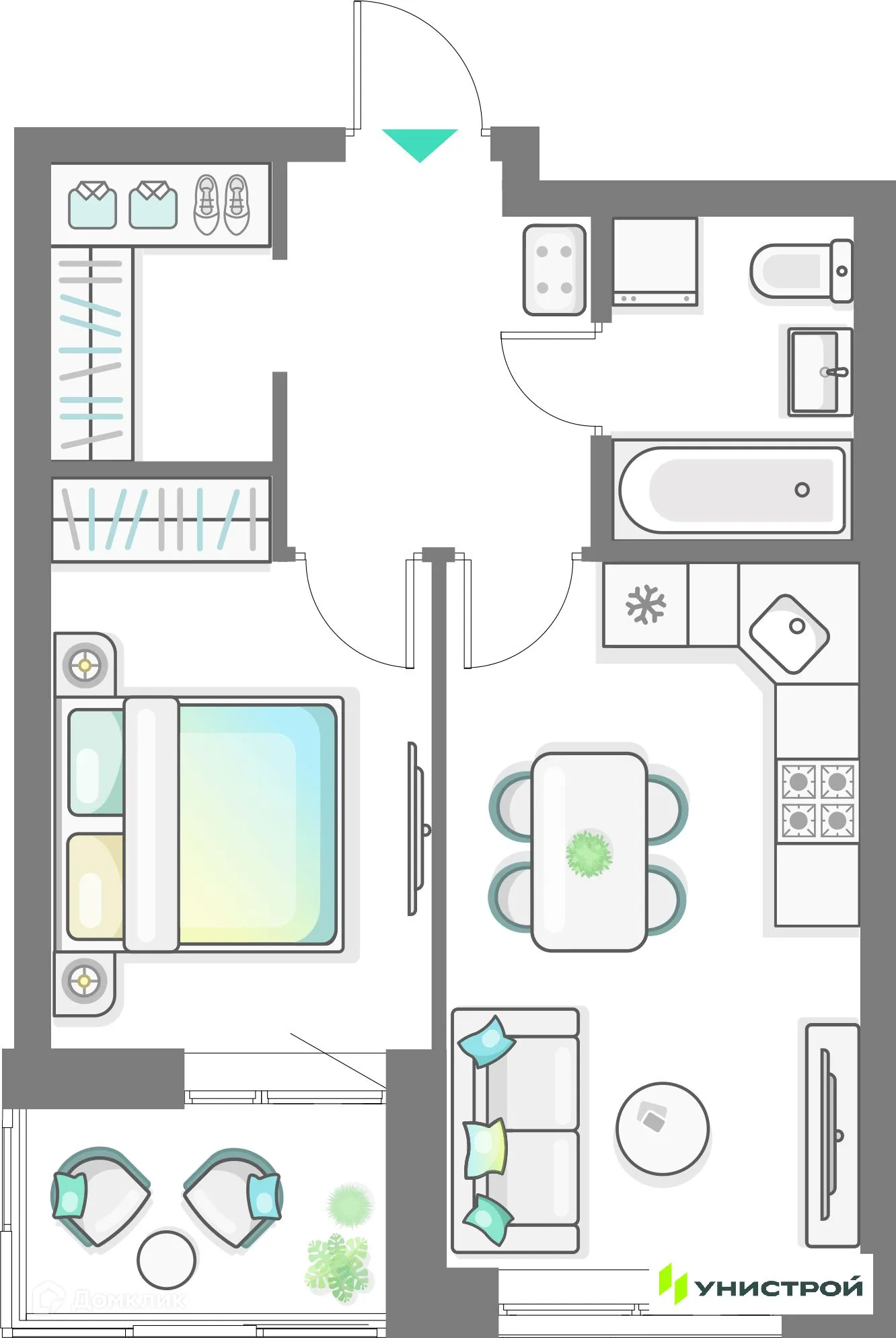 Фото квартиры в ЖК Лето