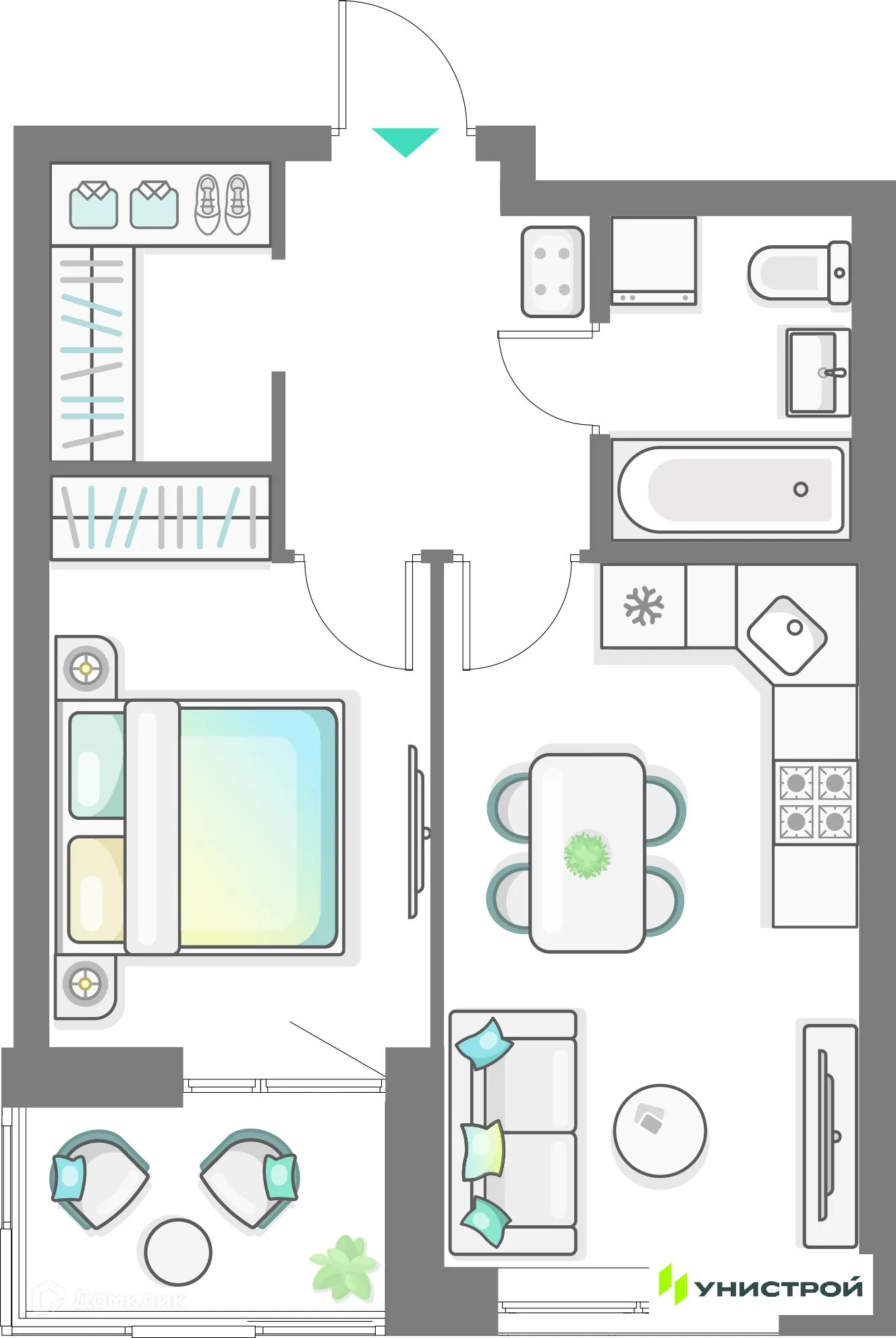 Фото квартиры в ЖК Лето