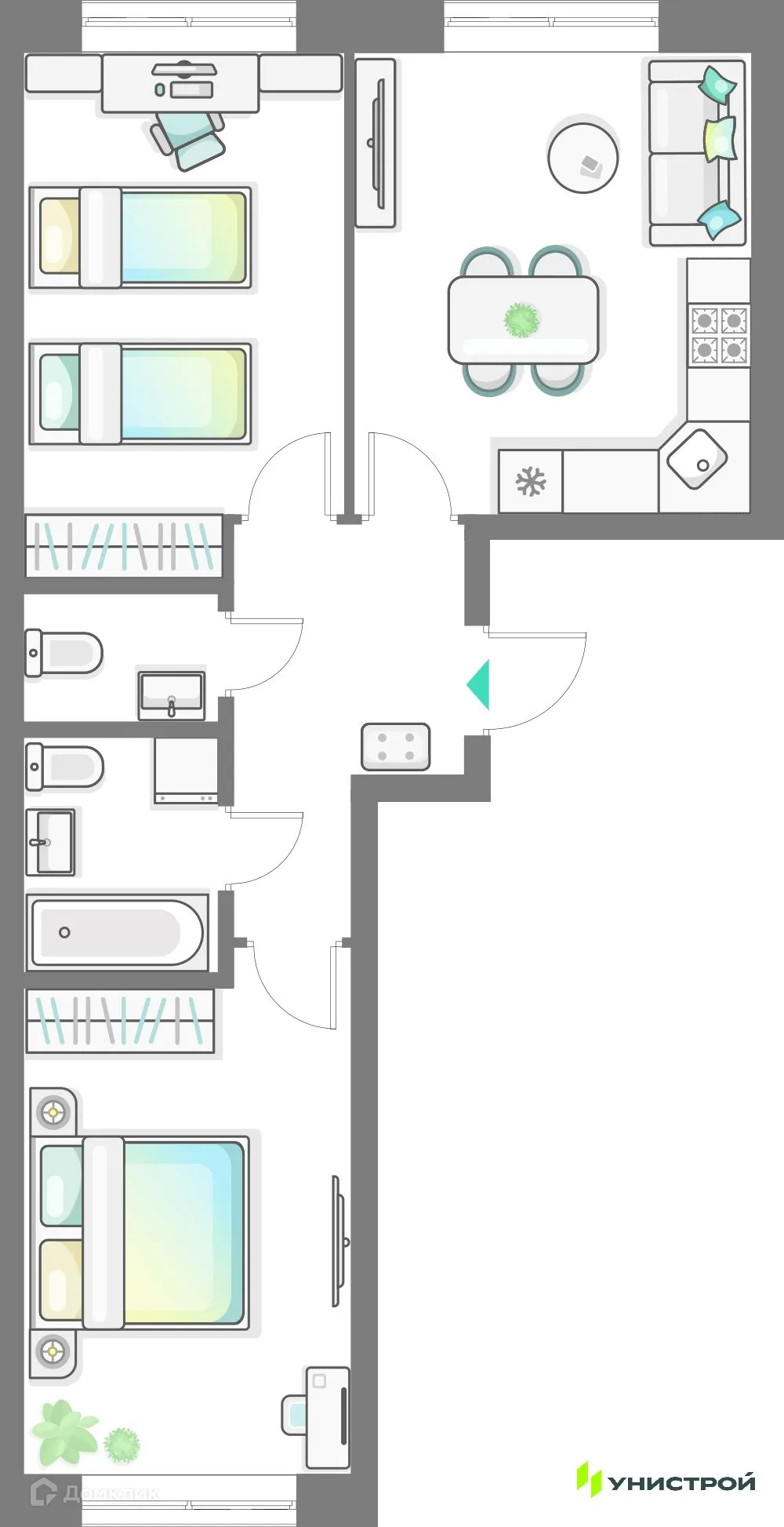 Фото квартиры в ЖК Лето