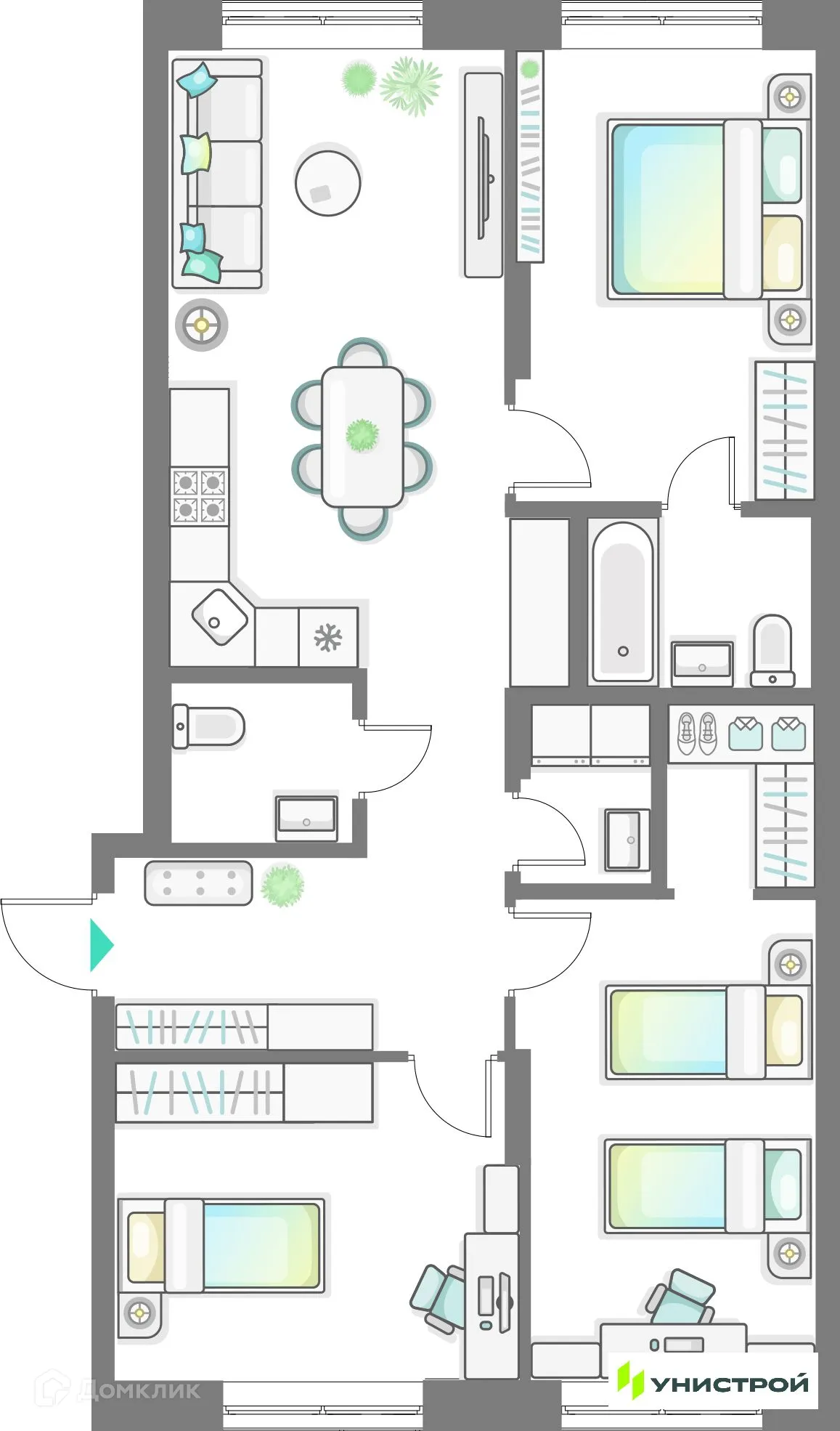 Фото квартиры в ЖК Лето