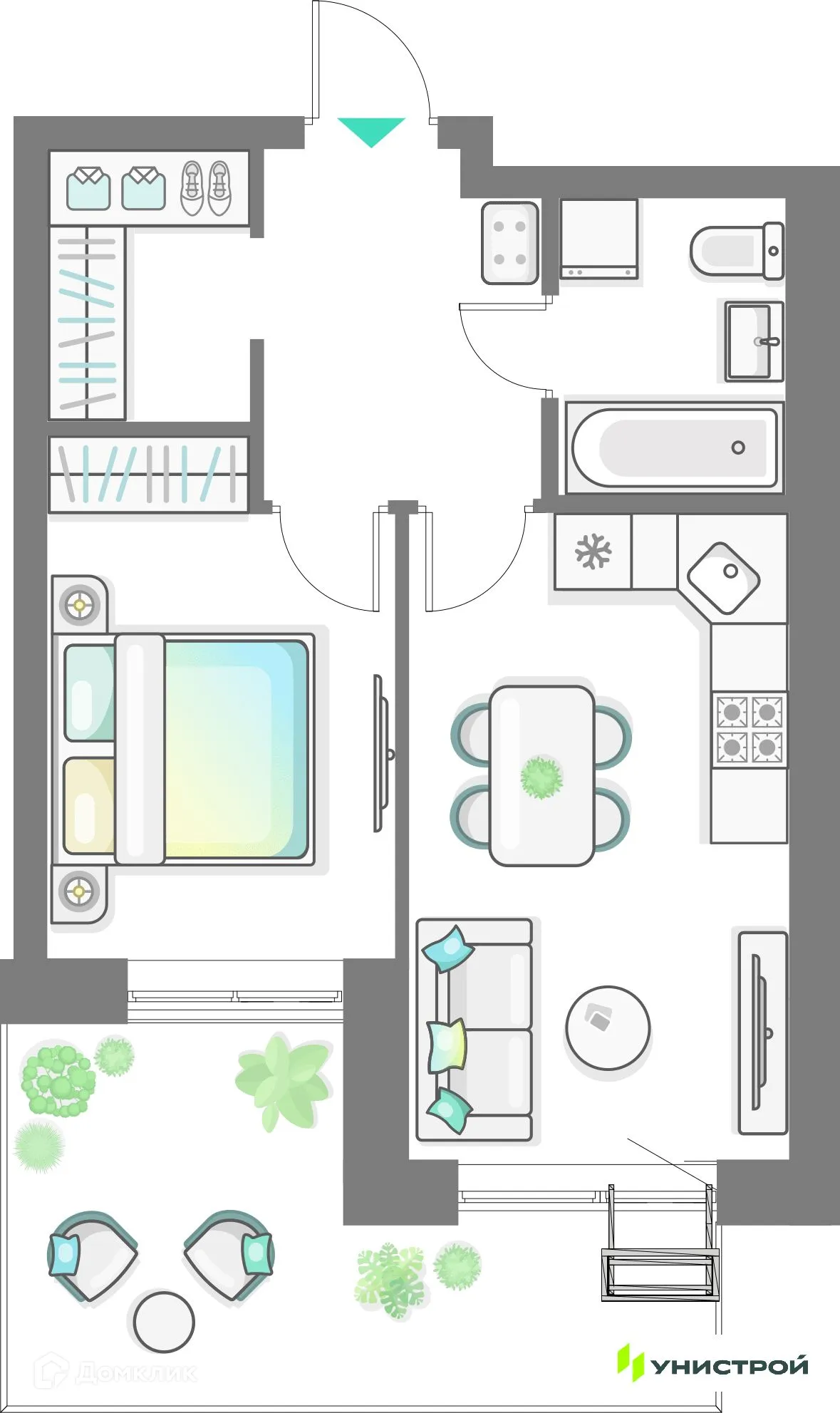 Фото квартиры в ЖК Лето