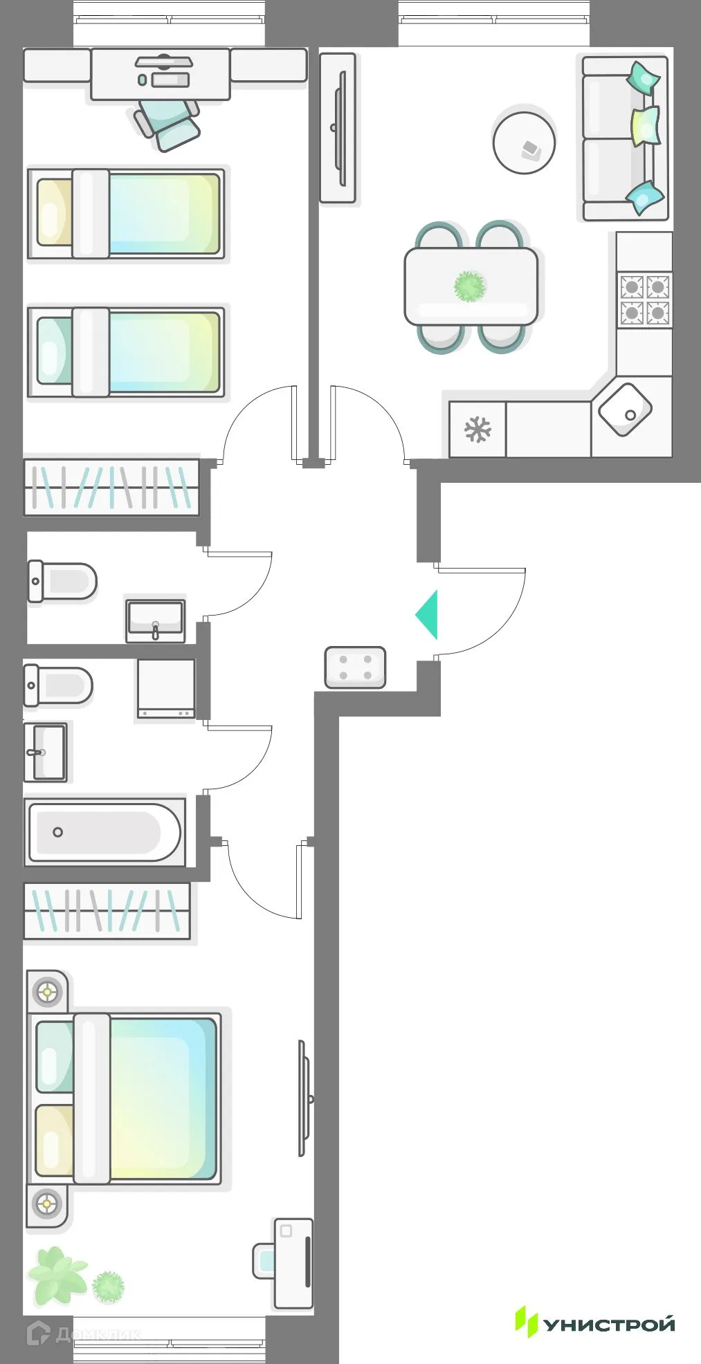 Фото квартиры в ЖК Лето