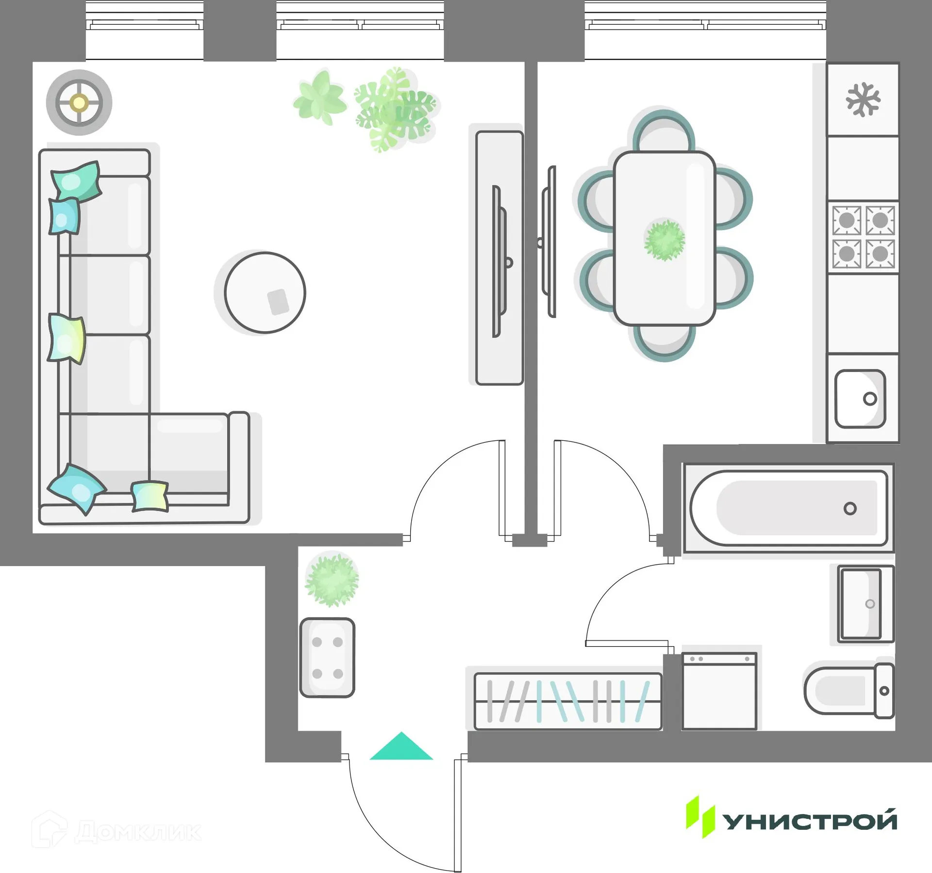 Фото квартиры в ЖК Лето