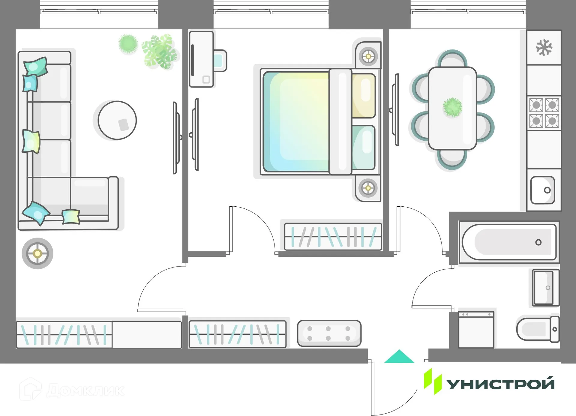 Фото квартиры в ЖК Лето