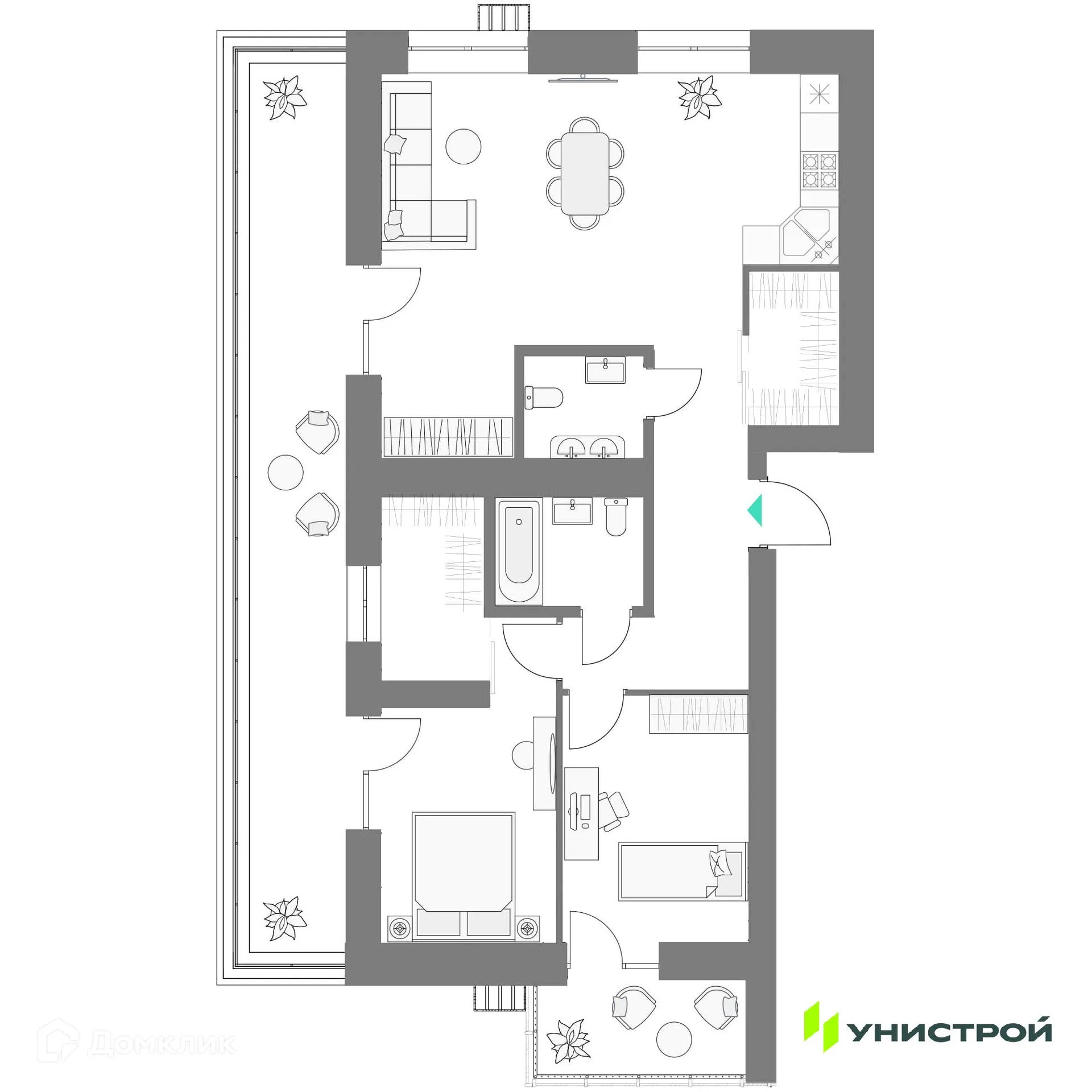 Фото квартиры в ЖК Лето