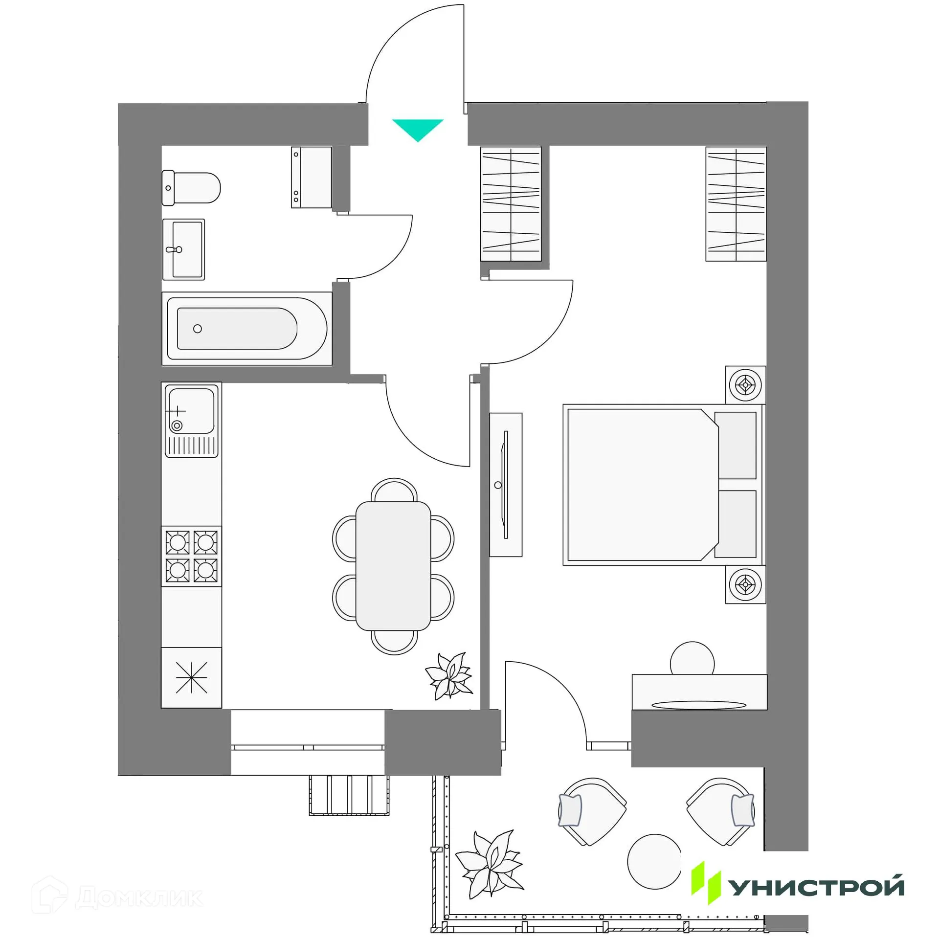 Фото квартиры в ЖК Лето