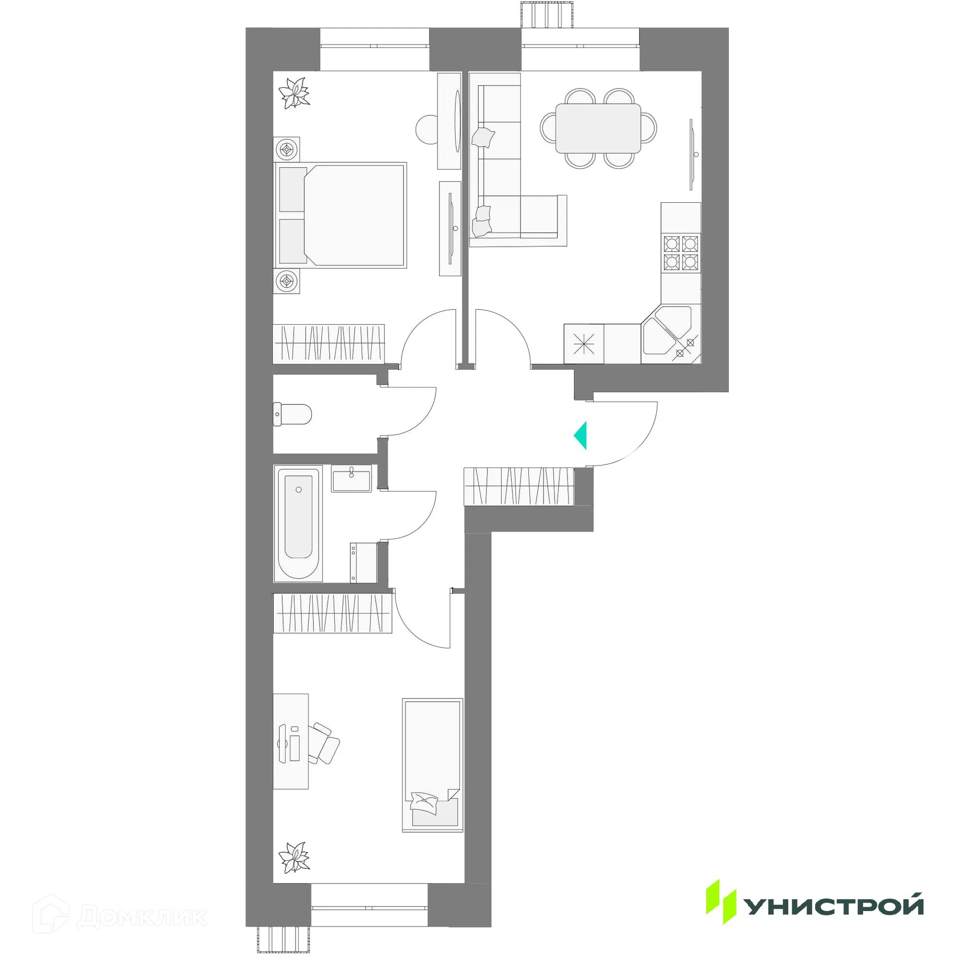 Фото квартиры в ЖК Лето