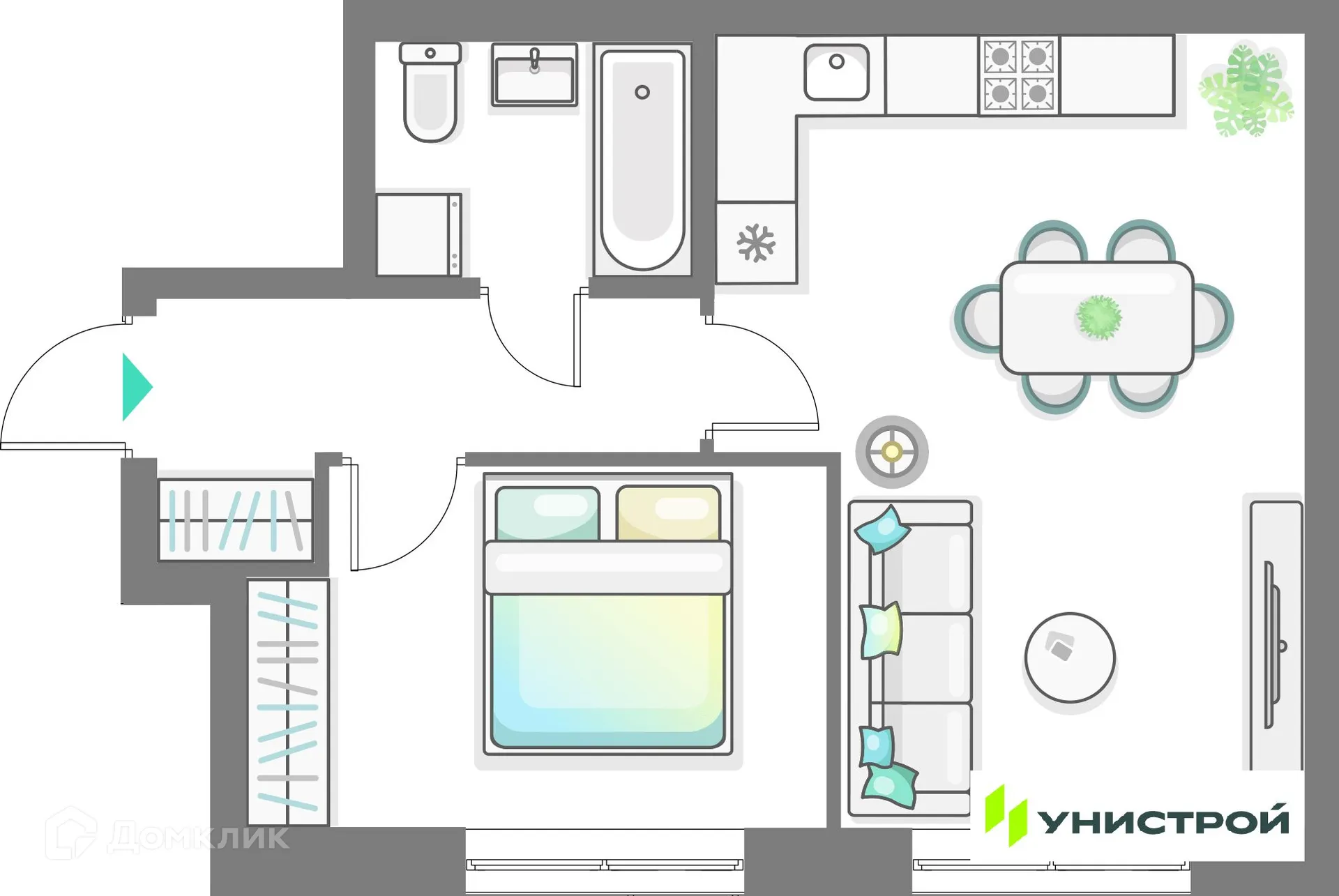 Фото квартиры в ЖК Лето