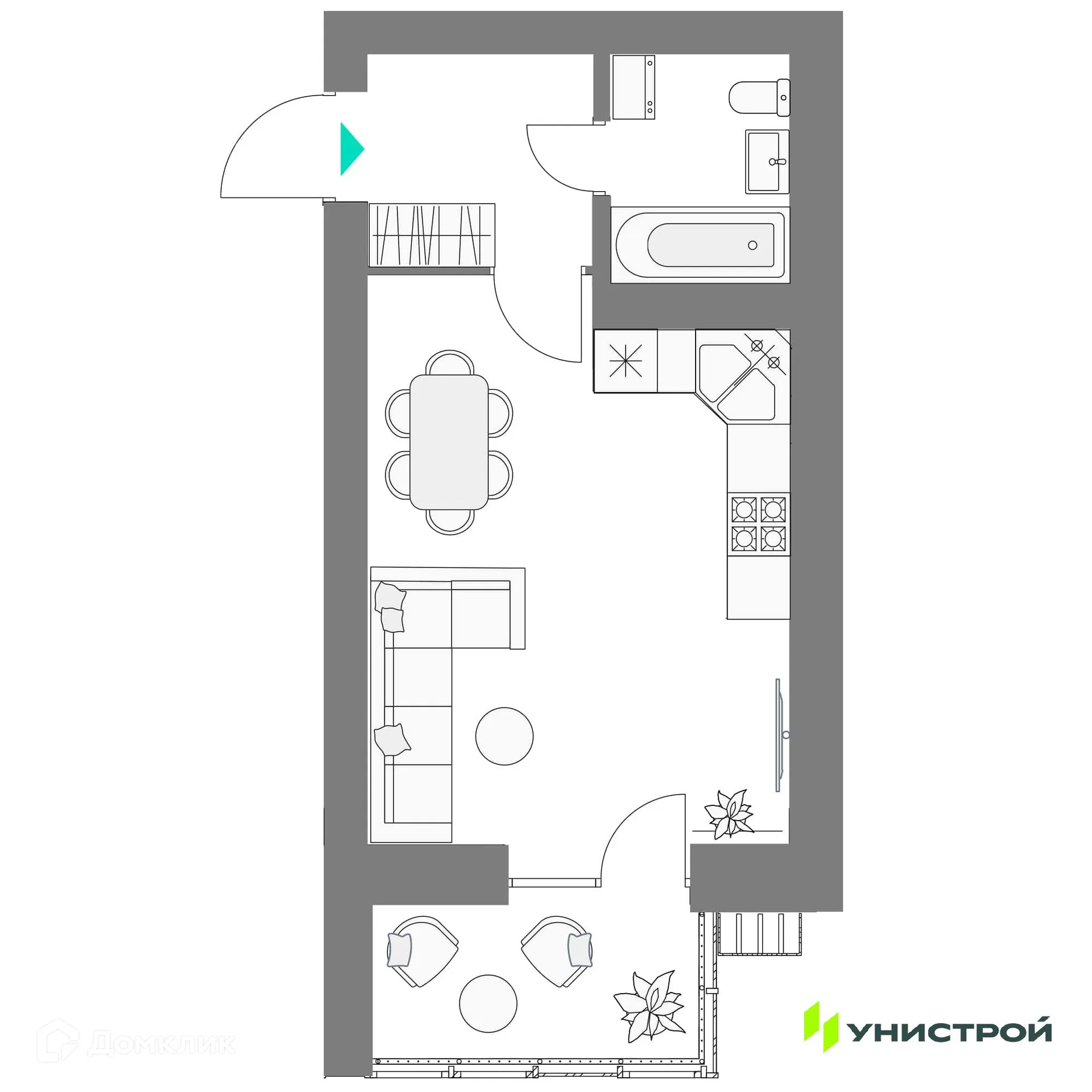 Фото квартиры в ЖК Лето