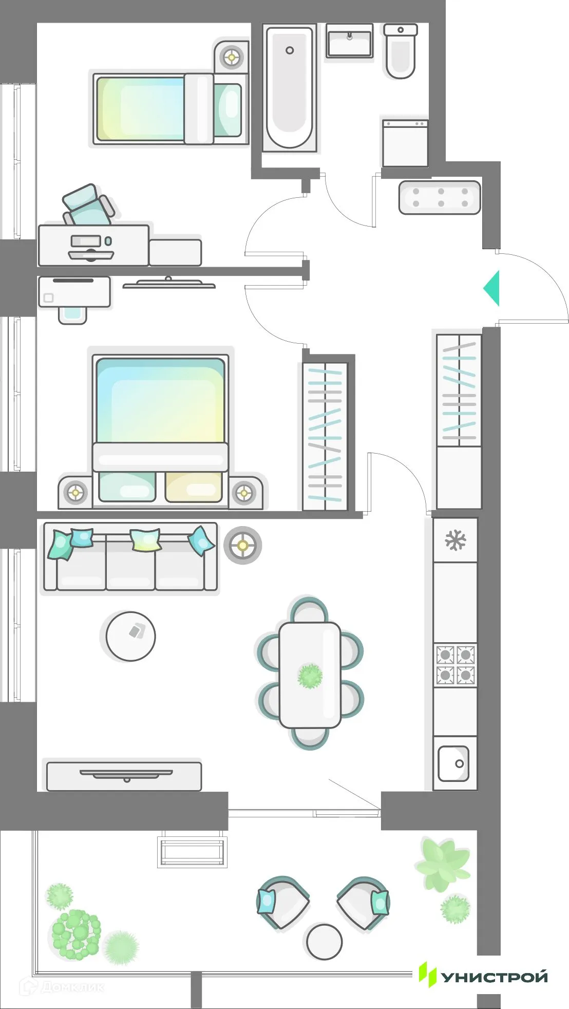 Фото квартиры в ЖК Лето