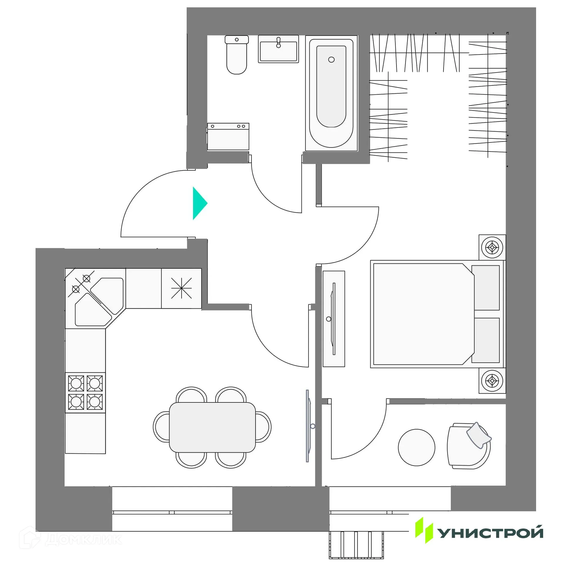 Фото квартиры в ЖК Лето