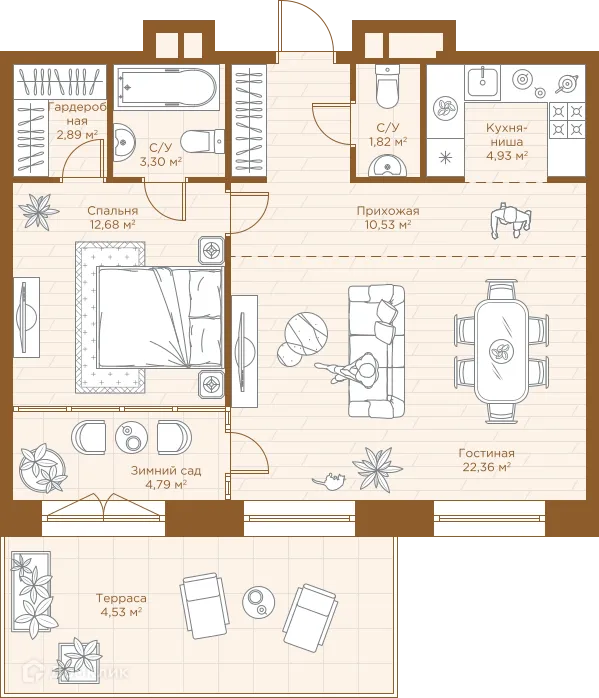 Фото квартиры в ЖК Savin Premier (ЖК Савин Премьер)