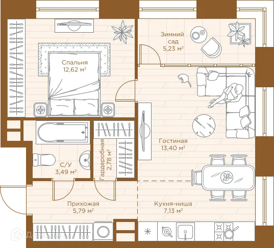 Фото квартиры в ЖК Savin Premier (ЖК Савин Премьер)