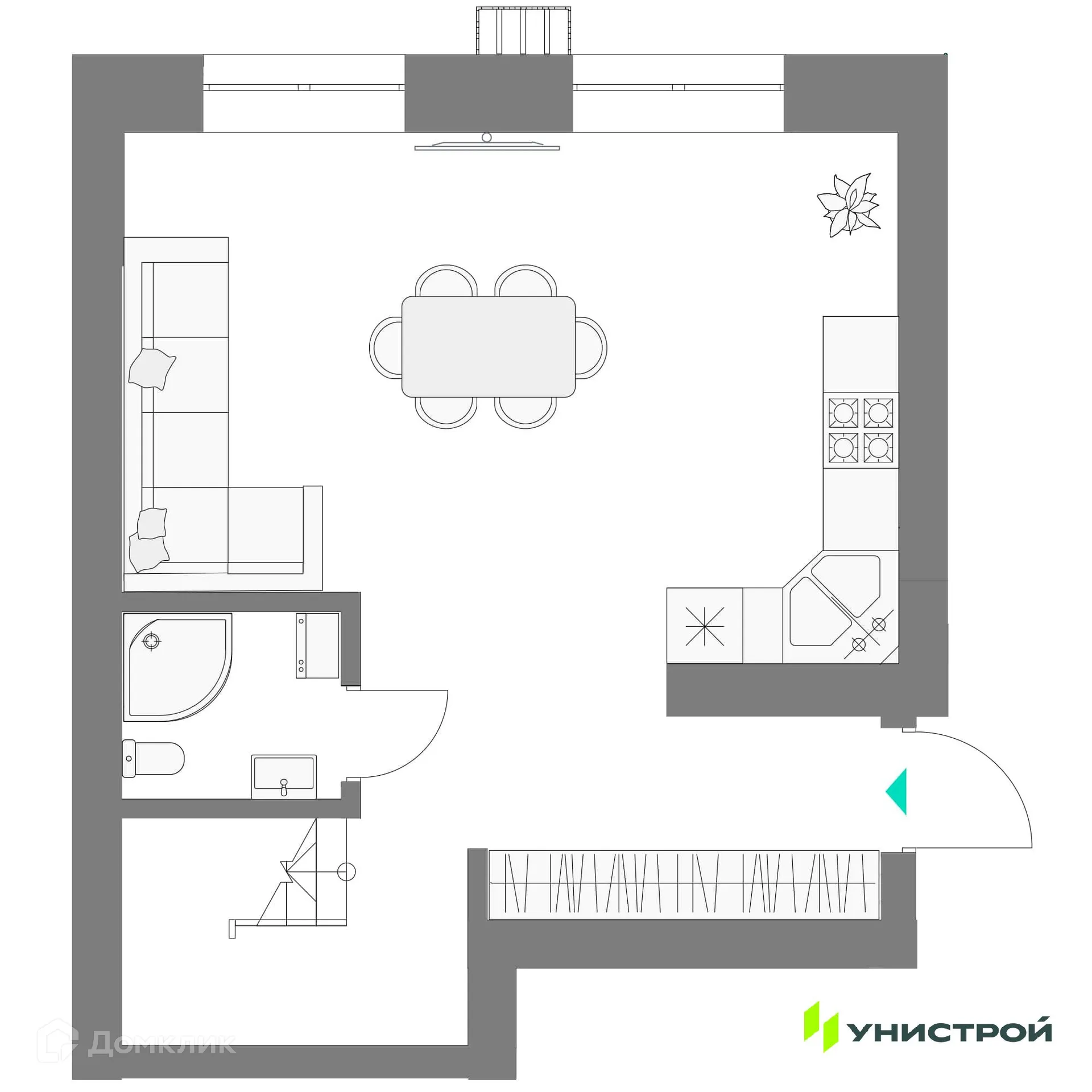 Фото квартиры в ЖК Лето