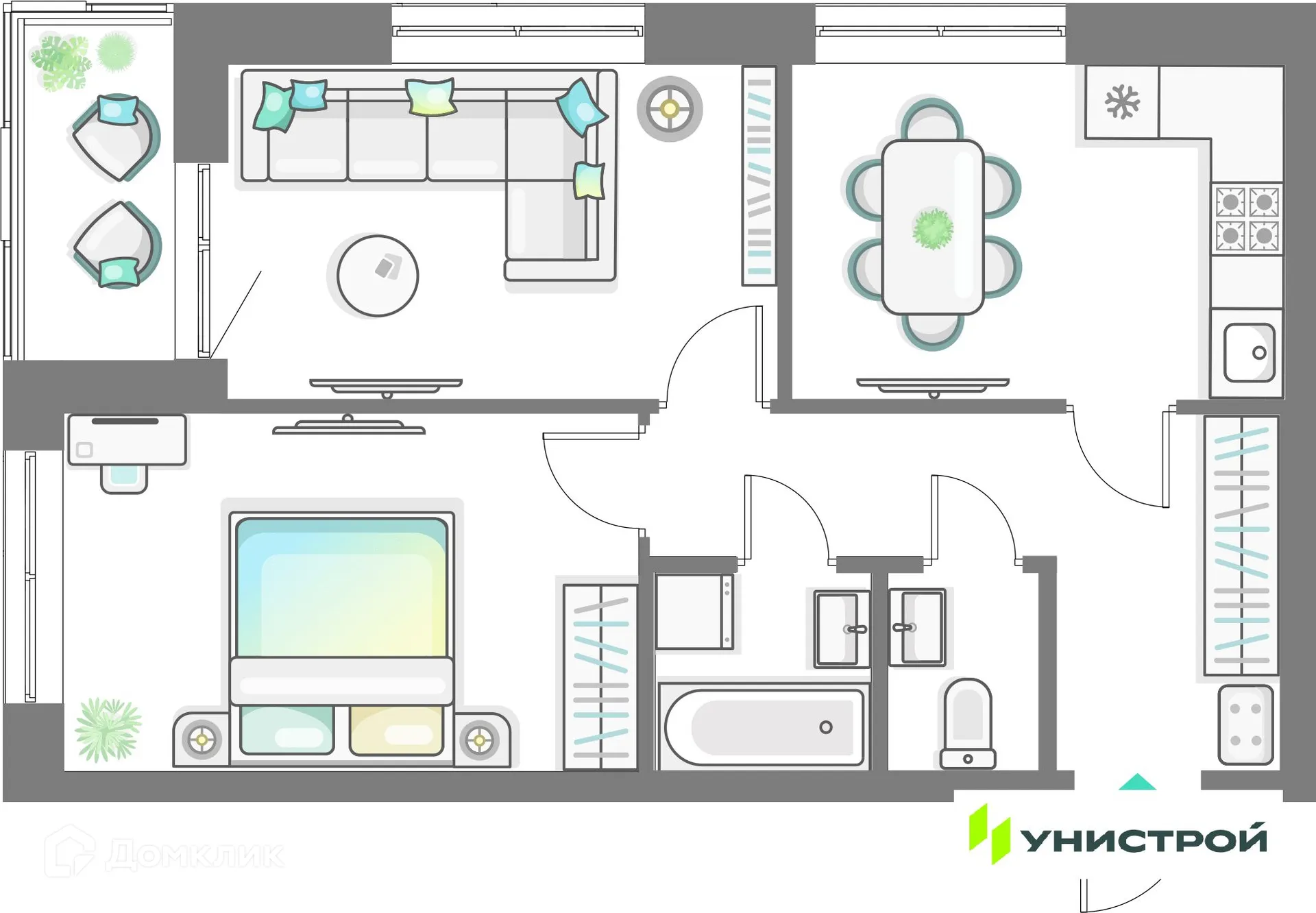 Фото квартиры в ЖК Лето