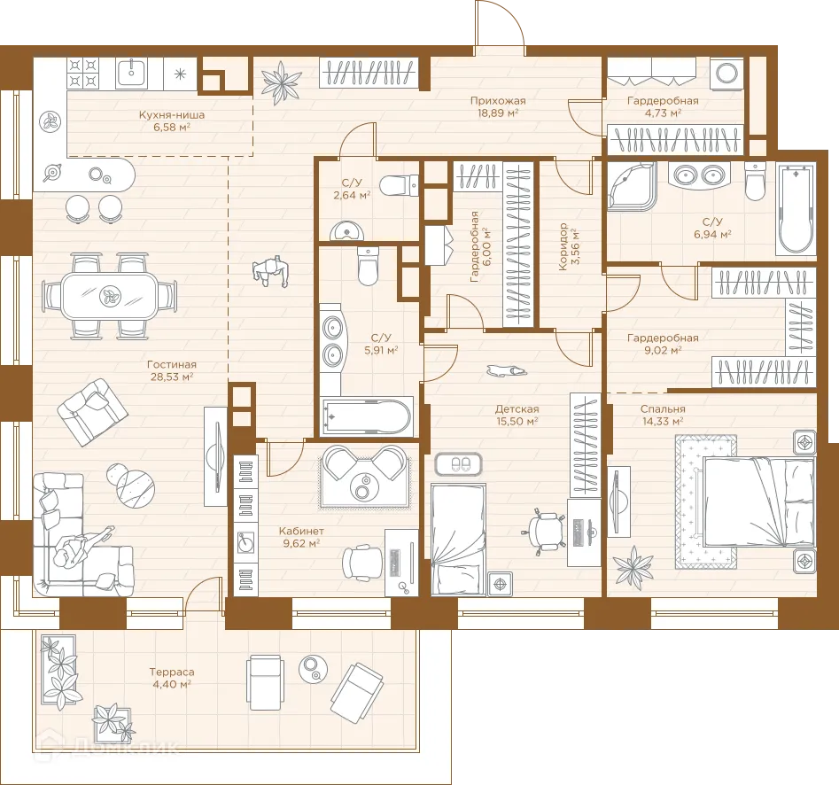 Фото квартиры в ЖК Savin Premier (ЖК Савин Премьер)