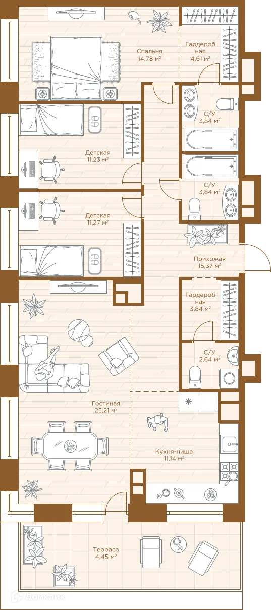 Фото квартиры в ЖК Savin Premier (ЖК Савин Премьер)