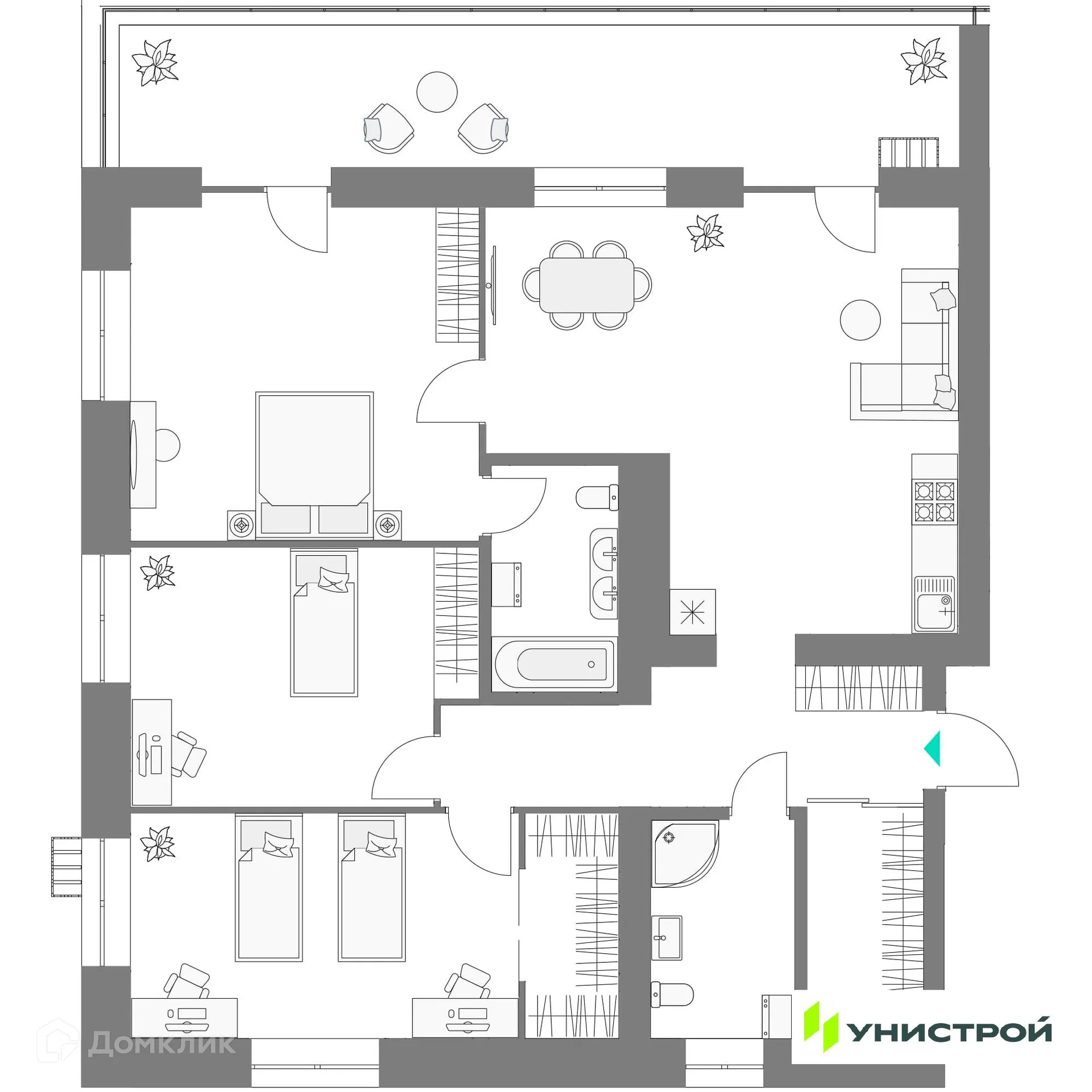 Фото квартиры в ЖК Лето