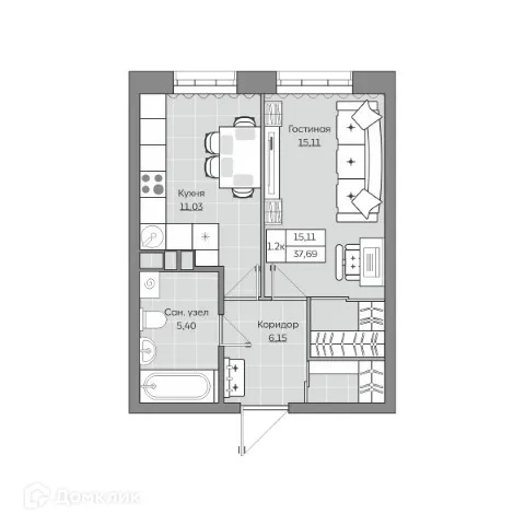 Фото квартиры в ЖК Станция Спортивная