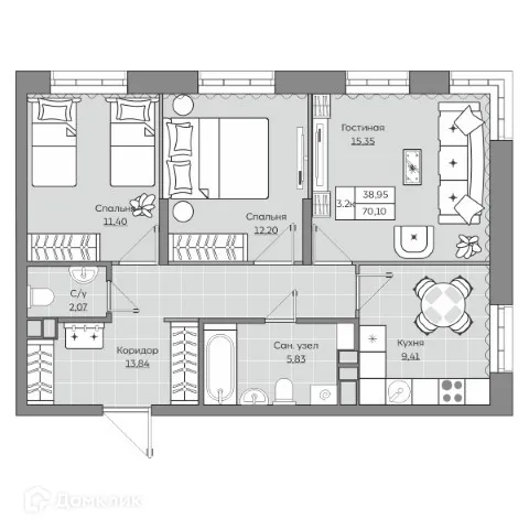 Фото квартиры в ЖК Станция Спортивная