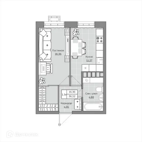 Фото квартиры в ЖК Станция Спортивная