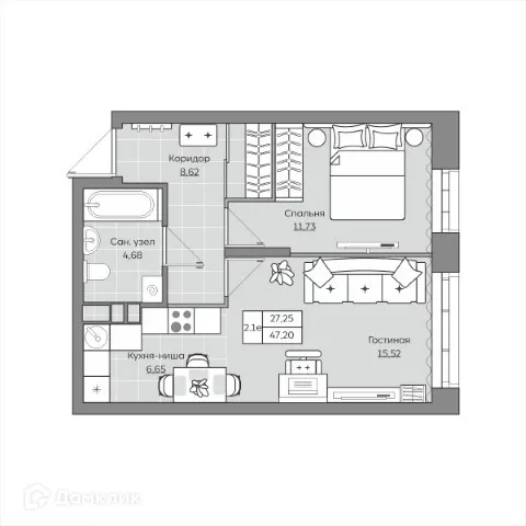 Фото квартиры в ЖК Станция Спортивная