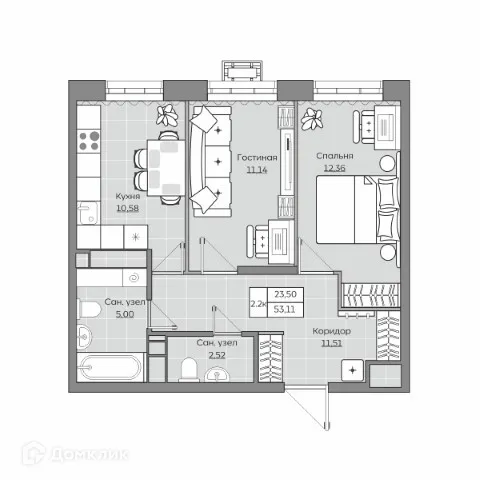 Фото квартиры в ЖК Станция Спортивная