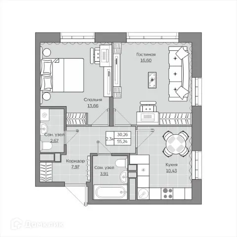 Фото квартиры в ЖК Станция Спортивная