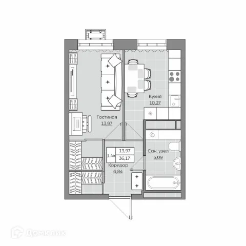 Фото квартиры в ЖК Станция Спортивная