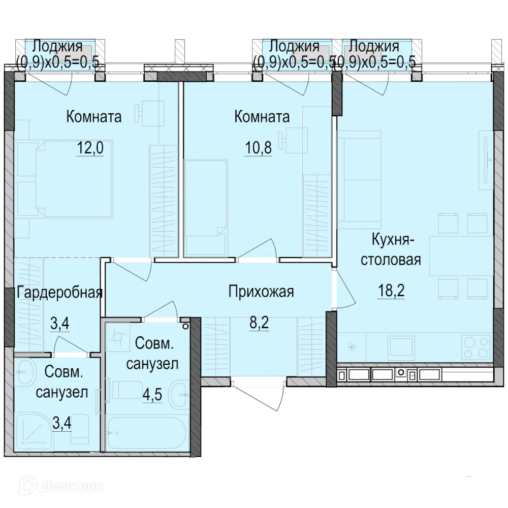 Фото квартиры в ЖК ПаркМаяк
