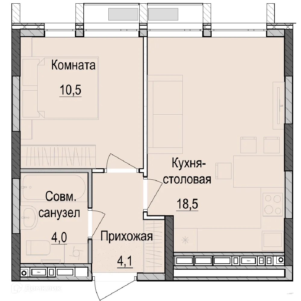Фото квартиры в ЖК ПаркМаяк