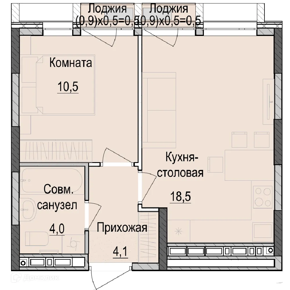 Фото квартиры в ЖК ПаркМаяк