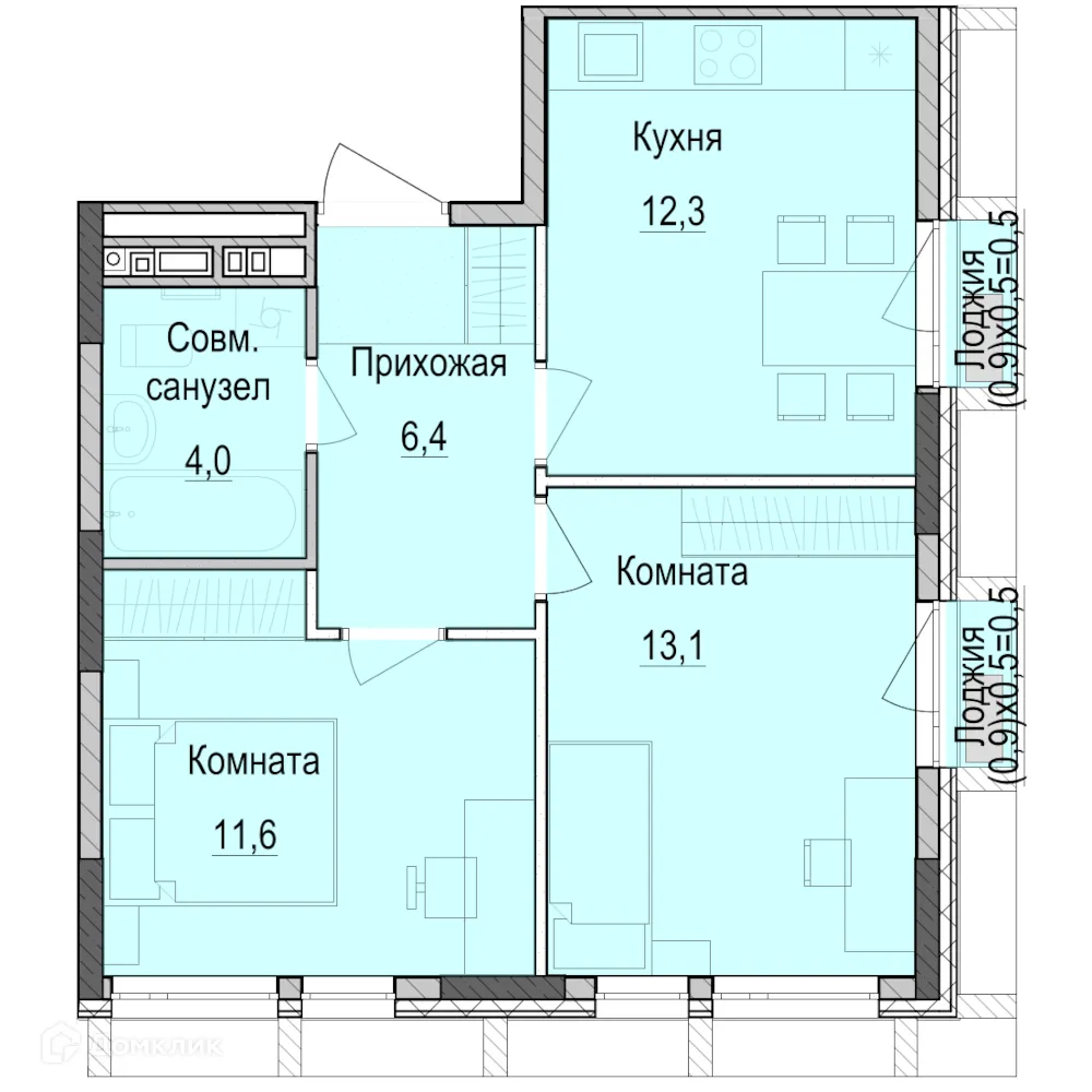 Фото квартиры в ЖК ПаркМаяк