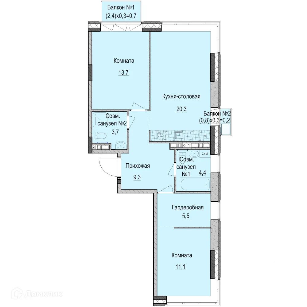 Фото квартиры в ЖК Фермаполис