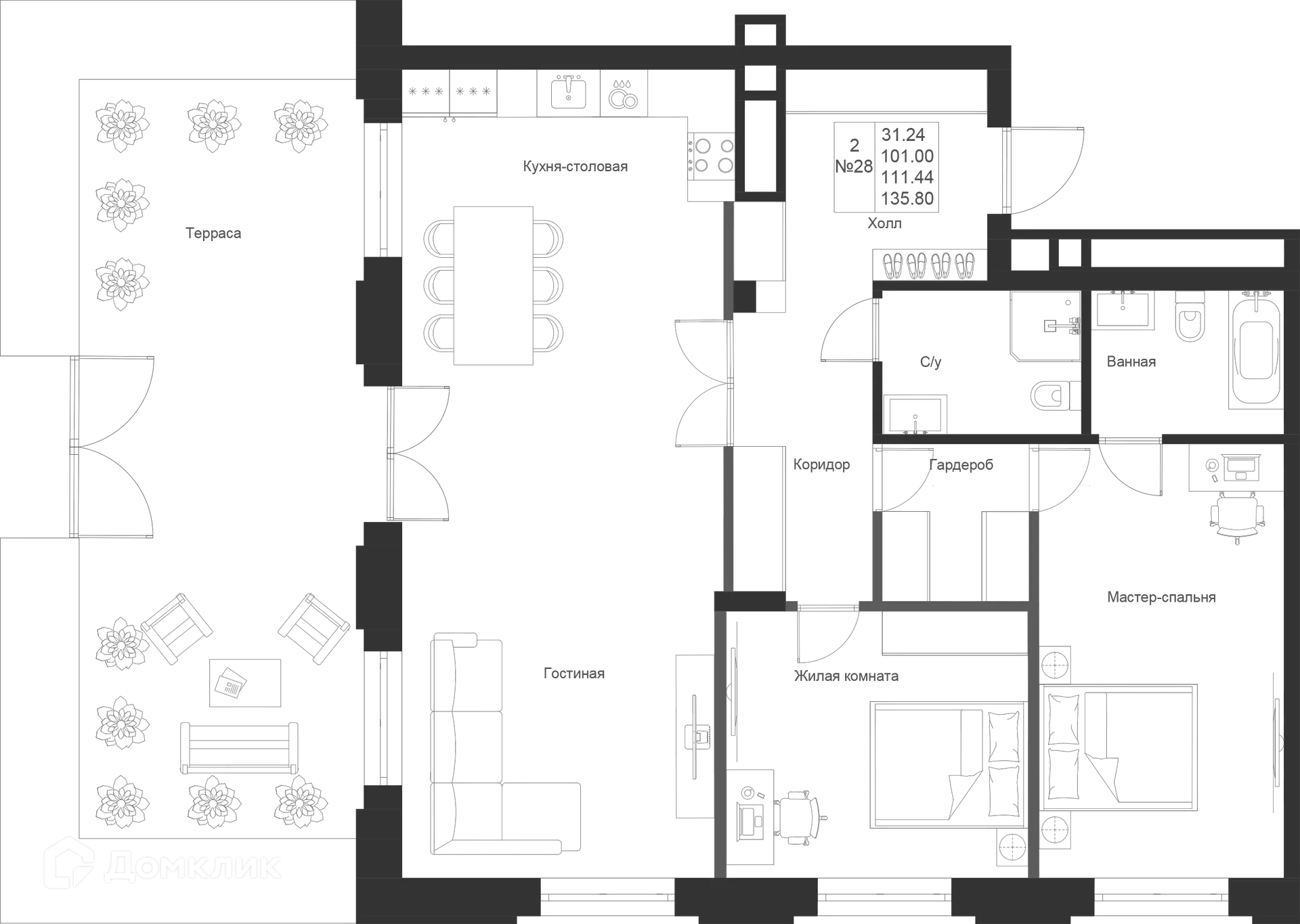 Фото квартиры в ЖК Мифы