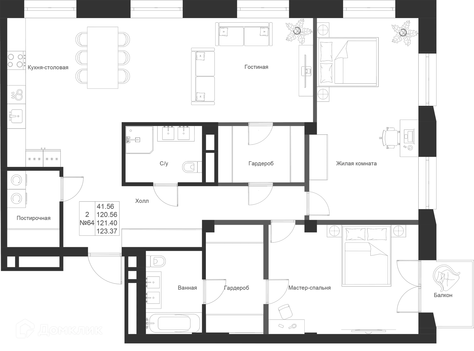Фото квартиры в ЖК Мифы